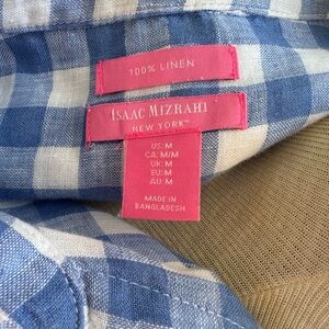 ISAAC MIZRAHI linen shirt